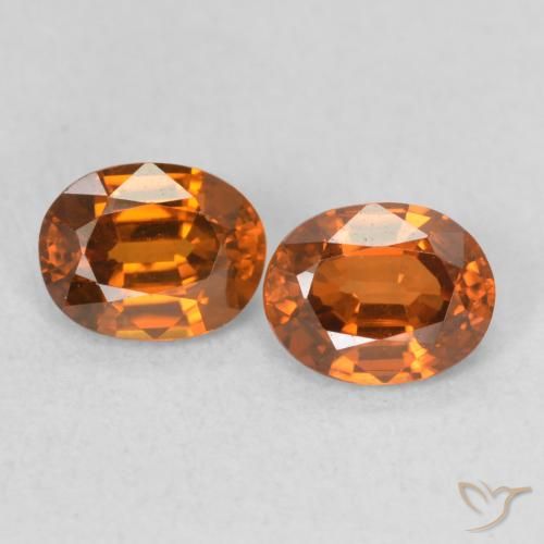 1.07ctw Natürlicher Gelblich-orange Zirkon, Oval, VS