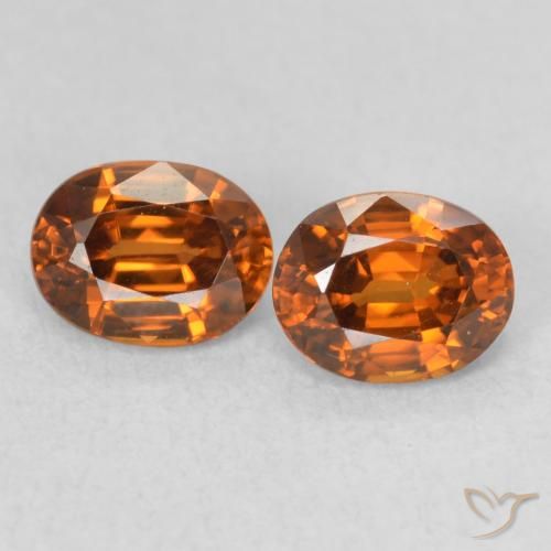 1.21ctw Natürlicher tieforange Zirkon, Oval, VS