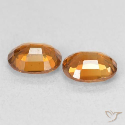 1.20 ct natürliche Mittelorange Zirkon-Edelsteine, Oval, VS