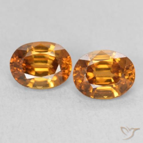 1.21ctw Natürlicher Erde Orange Zirkon, Oval, VS