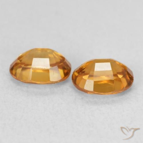 1.21 ct natürliche Erde Orange Zirkon-Edelsteine, Oval, VS