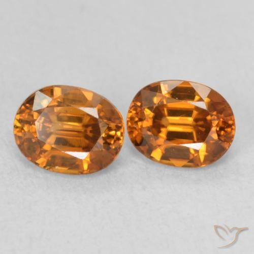1.32 ct natürliche Erde Orange Zirkon-Edelsteine, Oval, VS
