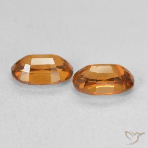 1.66 ct natürliche Mittelorange Zirkon-Edelsteine, Oval, VVS-VS