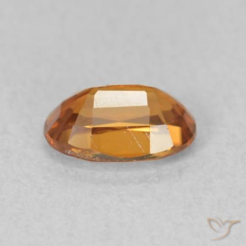 9,17 ctw natürlicher bräunlich-orange Zirkon, Oval, VVS-VS