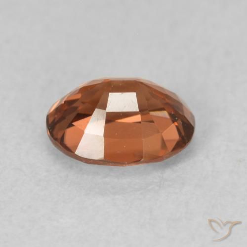 9,17 ctw natürlicher Medium Dark-Orange Zirkon, Oval, VVS-VS