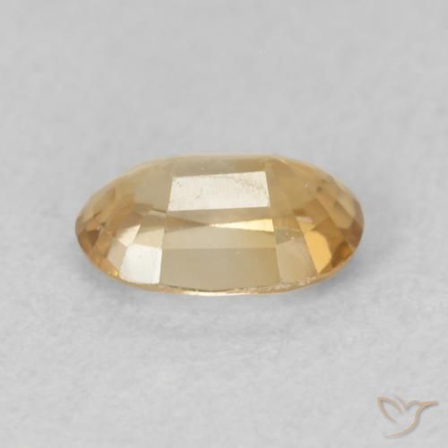 9,17 ctw natürlicher Golden Zirkon, Oval, VVS-VS