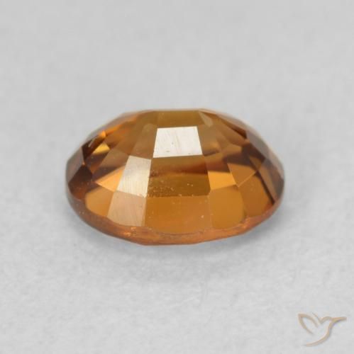9,17 ctw natürlicher Tiefes bräunliches Orange Zirkon, Oval, VVS-VS