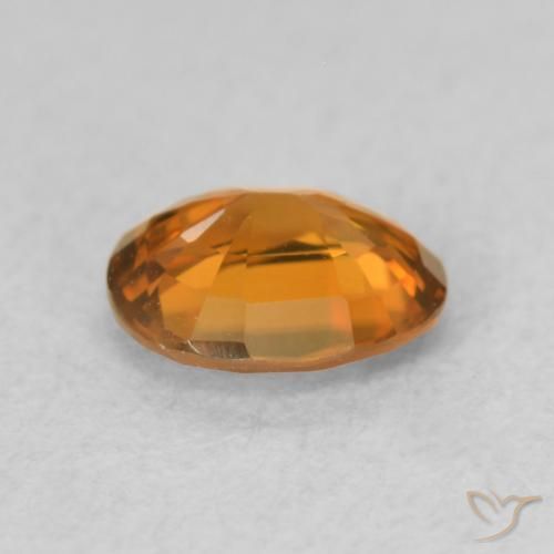 9,17 ctw natürlicher Medium Dark-Orange Zirkon, Oval, VVS-VS