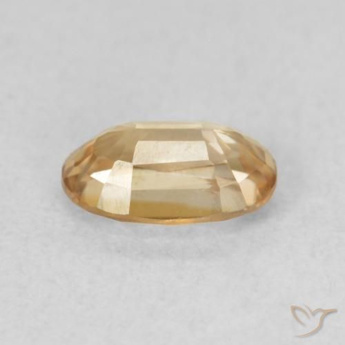 9,17 ctw natürlicher Helles Pfirsichgold Zirkon, Oval, VVS-VS