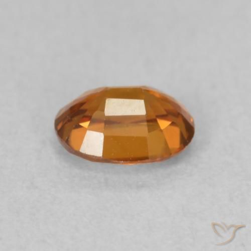 9,17 ctw natürlicher tieforange Zirkon, Oval, VVS-VS