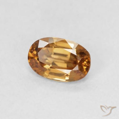 9,17 ctw natürlicher Mittelorange Zirkon, Oval, VVS