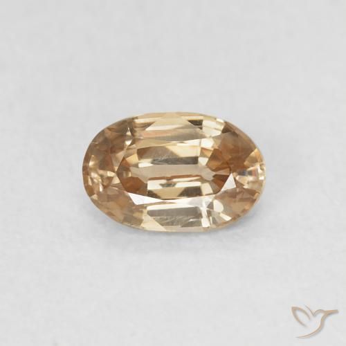 0.70ct Natürlicher Golden Zirkon, Oval, VVS