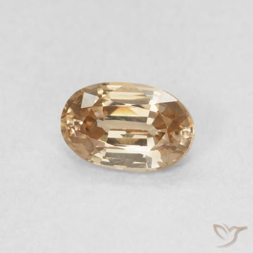 9,17 ctw natürlicher Golden Zirkon, Oval, VVS