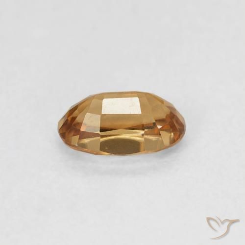 9,17 ctw natürlicher gold-braun Zirkon, Oval, VVS