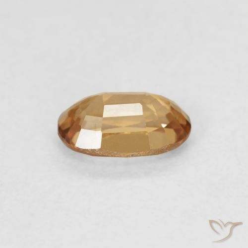 9,17 ctw natürlicher Golden-Pfirsich Zirkon, Oval, VVS
