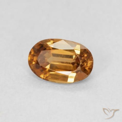 9,17 ctw natürlicher gold-braun Zirkon, Oval, VVS