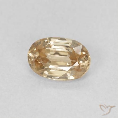 9,17 ctw natürlicher hellgelb Zirkon, Oval, VVS