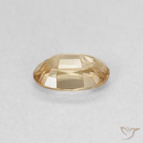 9,17 ctw natürlicher hellgelb Zirkon, Oval, VVS