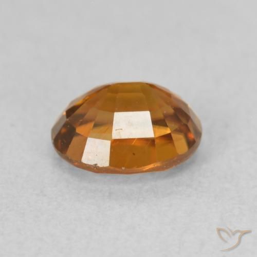 9,17 ctw natürlicher Medium Dark-Orange Zirkon, Oval, VS