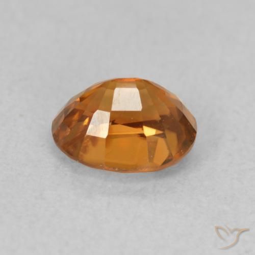 9,17 ctw natürlicher tieforange Zirkon, Oval, VS