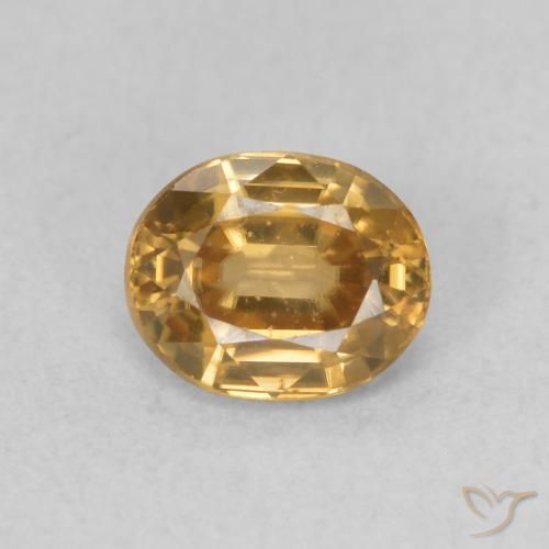 0.94ct Natürlicher Champagner Zirkon, Oval, VVS-VS
