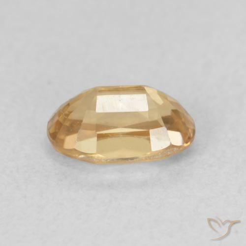 9,17 ctw natürlicher Golden Zirkon, Oval, VVS-VS