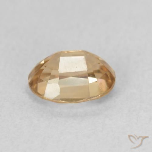 9,17 ctw natürlicher Golden Zirkon, Oval, VVS-VS