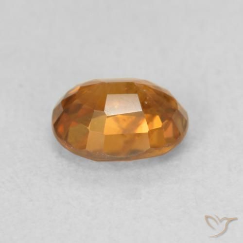 9,17 ctw natürlicher Medium Dark-Orange Zirkon, Oval, VS