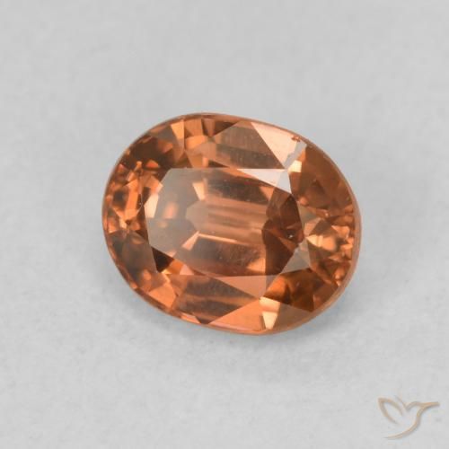 9,17 ctw natürlicher tieforange Zirkon, Oval, VS
