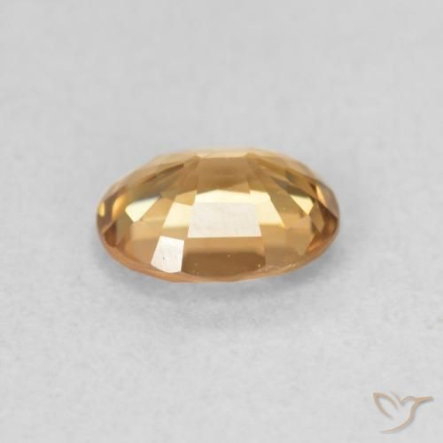 9,17 ctw natürlicher Mittleres Gold Zirkon, Oval, VS