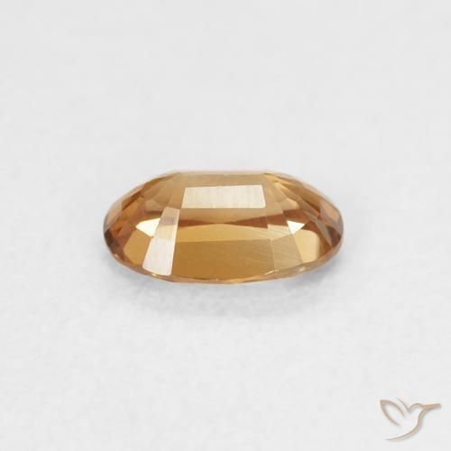 9,17 ctw natürlicher Rostorange Zirkon, Oval, VVS