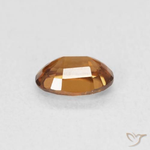 9,17 ctw natürlicher orange-braun Zirkon, Oval, VVS