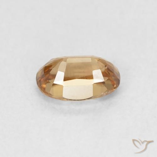 9,17 ctw natürlicher Rostorange Zirkon, Oval, VVS