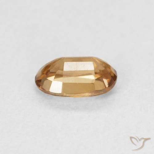 9,17 ctw natürlicher bräunlich-orange Zirkon, Oval, VVS-VS