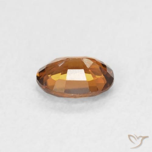 9,17 ctw natürlicher Medium Dark-Orange Zirkon, Oval, VVS-VS