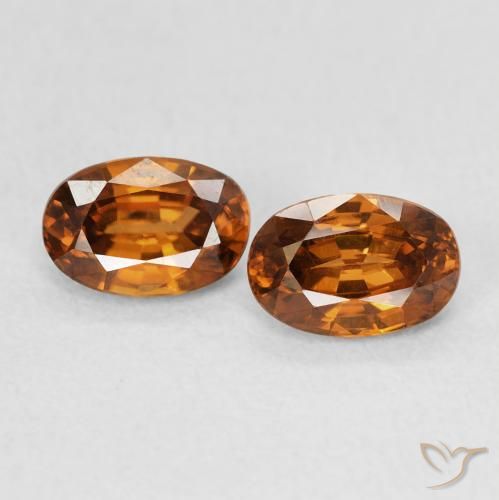1.60ctw Natürlicher Feuerorange Zirkon, Oval, VVS
