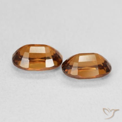 1.65 ct natürliche Dunkelorange Zirkon-Edelsteine, Oval, VVS