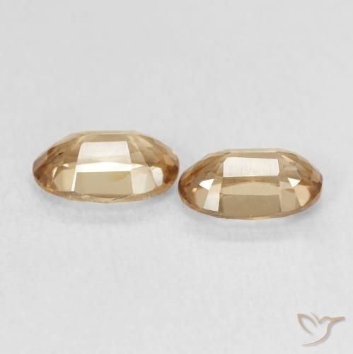1.40 ct natürliche Golden Zirkon-Edelsteine, Oval, VVS