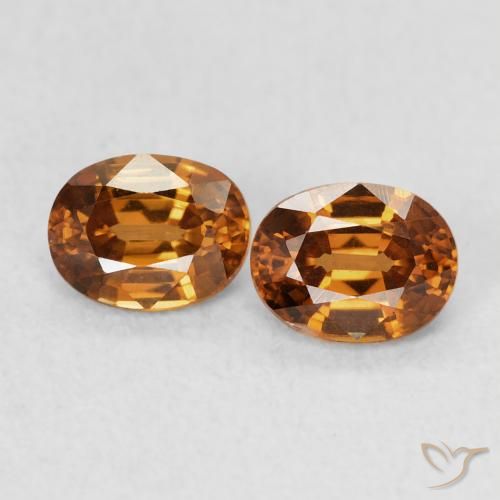 1.21ctw Natürlicher tieforange Zirkon, Oval, VVS