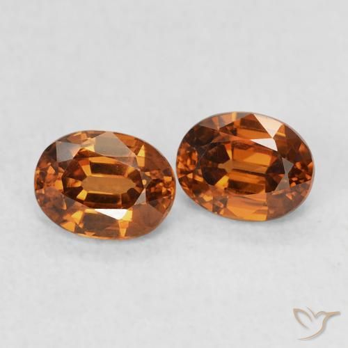 1.20 ct natürliche rötlich-orange Zirkon-Edelsteine, Oval, VVS
