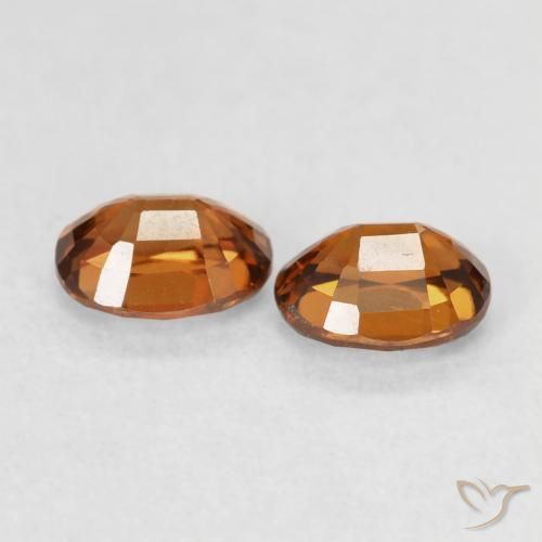 1.20 ct natürliche rötlich-orange Zirkon-Edelsteine, Oval, VVS