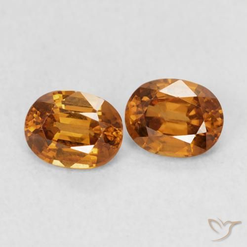 1.23 ct natürliche Mittelorange Zirkon-Edelsteine, Oval, VVS