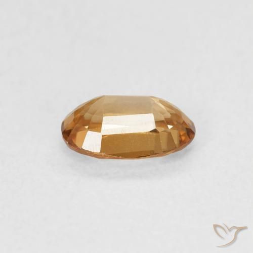9,17 ctw natürlicher Helles Pfirsichgold Zirkon, Oval, VVS-VS