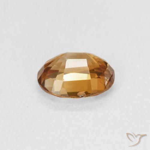 9,17 ctw natürlicher Mittleres Gold Zirkon, Oval, VS