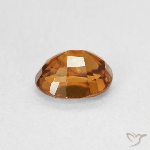 9,17 ctw natürlicher Medium Dark-Orange Zirkon, Oval, VS
