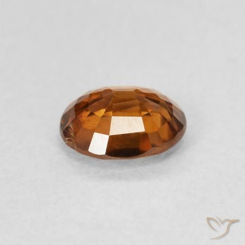 9,17 ctw natürlicher tieforange Zirkon, Oval, VS