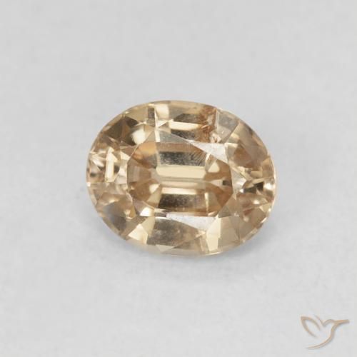 0.98ct Natürlicher Golden Zirkon, Oval, VS