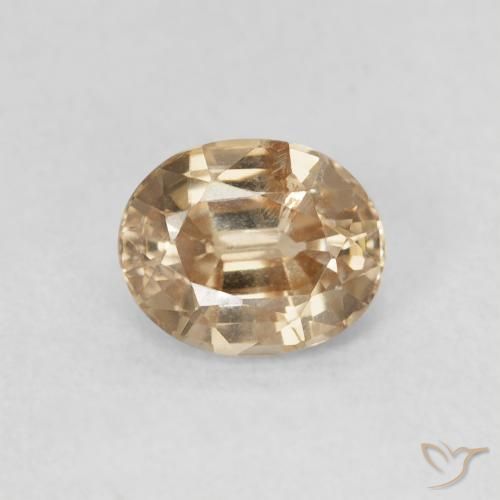 9,17 ctw natürlicher Golden Zirkon, Oval, VS