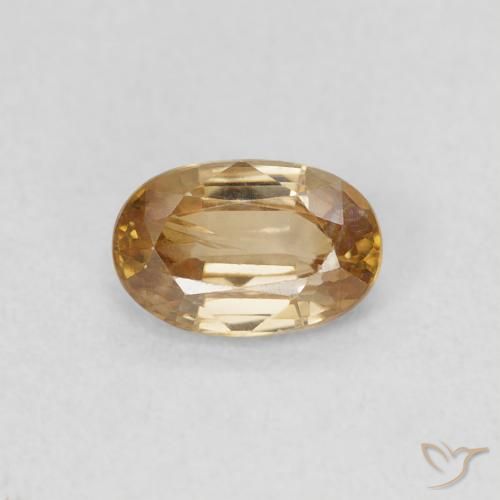 0.69ct Natürlicher Golden Zirkon, Oval, VS