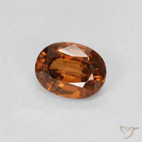 9,17 ctw natürlicher Medium Dark-Orange Zirkon, Oval, VS
